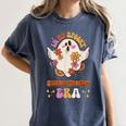 In My Spooky Science Teacher Era Occupational Haunts Women's Comfort Colors T-Shirt Denim