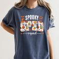 Spooky SPED Squad Special Education Teacher Halloween Ghost Women's Comfort Colors T-Shirt Denim Spooky SPED Squad Special Education Teacher Halloween Ghost Women's Comfort Colors T-Shirt Denim