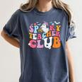 Spooky Teacher Club Halloween Women's Comfort Colors T-Shirt Denim Spooky Teacher Club Halloween Women's Comfort Colors T-Shirt Denim