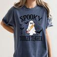 Spooky Toddler Teacher Halloween School Women's Comfort Colors T-Shirt Denim