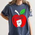 I Stand With Teachers Tshirt Women's Comfort Colors T-Shirt Denim I Stand With Teachers Tshirt Women's Comfort Colors T-Shirt Denim