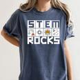 STEM Rocks Science Technology Engineering Math STEM Teacher Women's Comfort Colors T-Shirt Denim STEM Rocks Science Technology Engineering Math STEM Teacher Women's Comfort Colors T-Shirt Denim