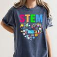 STEM Science Technology Engineering Math Teacher Women's Comfort Colors T-Shirt Denim STEM Science Technology Engineering Math Teacher Women's Comfort Colors T-Shirt Denim