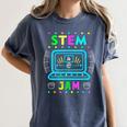 STEM Teacher Shirt STEM Teacher Tshirts STEM Is My Jam Women's Comfort Colors T-Shirt Denim