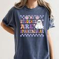 My Students Are Spooktacular Teacher Halloween Vibes Women's Comfort Colors T-Shirt Denim