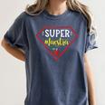 Super Heroe Maestra Espanol Spanish Super Teacher Women's Comfort Colors T-Shirt Denim