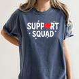 Support Squad Cute Heart Supportive Teacher Team Member Women's Comfort Colors T-Shirt Denim Support Squad Cute Heart Supportive Teacher Team Member Women's Comfort Colors T-Shirt Denim