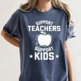 Support Teachers Support Kids Teacher Red For Ed 2019 Women's Comfort Colors T-Shirt Denim Support Teachers Support Kids Teacher Red For Ed 2019 Women's Comfort Colors T-Shirt Denim