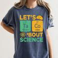 Lets Tacos Bout Science Teacher Chemistry Physics Women's Comfort Colors T-Shirt Denim Lets Tacos Bout Science Teacher Chemistry Physics Women's Comfort Colors T-Shirt Denim