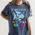 It Takes A Lot Of Sparkle To Be A Teacher Rainbow Fish For Men Women Women's Comfort Colors T-Shirt Denim