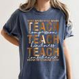 Teach Compassion Kindness Confidence History Teacher Women's Comfort Colors T-Shirt Denim Teach Compassion Kindness Confidence History Teacher Women's Comfort Colors T-Shirt Denim