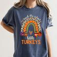 I Teach The Cutest Little Turkeys Thanksgiving Teacher Men Women Girls Kids Women's Comfort Colors T-Shirt Denim