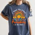 I Teach The Cutest Preschool Pumpkin Teacher Halloween For Men Women Kids Women's Comfort Colors T-Shirt Denim I Teach The Cutest Preschool Pumpkin Teacher Halloween For Men Women Kids Women's Comfort Colors T-Shirt Denim