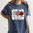 Teach Love Inspire Pre-k Teacher Apple Leopard Red Plain Women's Comfort Colors T-Shirt Denim Teach Love Inspire Pre-k Teacher Apple Leopard Red Plain Women's Comfort Colors T-Shirt Denim