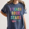 I TEACH ROCKSTARS Band Vibes Teacher Rocks My Music Teaching Women's Comfort Colors T-Shirt Denim I TEACH ROCKSTARS Band Vibes Teacher Rocks My Music Teaching Women's Comfort Colors T-Shirt Denim