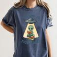 Teacher Alien Books UFO Reading Take Me To Your Reader Women's Comfort Colors T-Shirt Denim Teacher Alien Books UFO Reading Take Me To Your Reader Women's Comfort Colors T-Shirt Denim