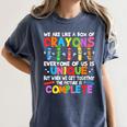 Teacher We Are Like a Box Of Crayons For Men Women Kids Women's Comfort Colors T-Shirt Denim Teacher We Are Like a Box Of Crayons For Men Women Kids Women's Comfort Colors T-Shirt Denim