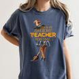 This Is My Teacher Costume Halloween Family Matching Group For Men Women Women's Comfort Colors T-Shirt Denim