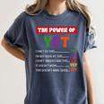 Teacher Growth Mindset Power Of Yet Women's Comfort Colors T-Shirt Denim Teacher Growth Mindset Power Of Yet Women's Comfort Colors T-Shirt Denim