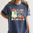 Teacher Halloween Cute Booooks Ghost Read More Books Women's Comfort Colors T-Shirt Denim Teacher Halloween Cute Booooks Ghost Read More Books Women's Comfort Colors T-Shirt Denim