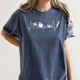 Teacher Heartbeat Red For Ed Men Women Women's Comfort Colors T-Shirt Denim