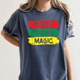 Teacher Magic Black History Month Educator For Men Women Women's Comfort Colors T-Shirt Denim Teacher Magic Black History Month Educator For Men Women Women's Comfort Colors T-Shirt Denim