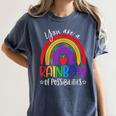 Teacher You Are a Rainbow Of Possibilities Funny Women's Comfort Colors T-Shirt Denim Teacher You Are a Rainbow Of Possibilities Funny Women's Comfort Colors T-Shirt Denim