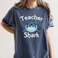 Teacher Shark Teacher For Men Women Women's Comfort Colors T-Shirt Denim Teacher Shark Teacher For Men Women Women's Comfort Colors T-Shirt Denim
