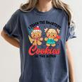 Teacher Of Smart Cookies Cute Gingerbread Teacher Christmas Women's Comfort Colors T-Shirt Denim Teacher Of Smart Cookies Cute Gingerbread Teacher Christmas Women's Comfort Colors T-Shirt Denim