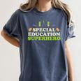 Teacher Superhero Student Educator Special Education Women's Comfort Colors T-Shirt Denim