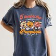 Teacher I Teach The Cutest Pumpkins In The Patch Fall Autumn Women's Comfort Colors T-Shirt Denim Teacher I Teach The Cutest Pumpkins In The Patch Fall Autumn Women's Comfort Colors T-Shirt Denim