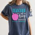 Teacher Of Tiny Humans Preschool Pre K Kindergarten Teacher Women's Comfort Colors T-Shirt Denim