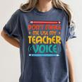 Teacher Voice Teacherlife Primary School Teacher Women's Comfort Colors T-Shirt Denim Teacher Voice Teacherlife Primary School Teacher Women's Comfort Colors T-Shirt Denim