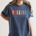Teacher Word In Sign Language Awareness ASL Back To School Women's Comfort Colors T-Shirt Denim Teacher Word In Sign Language Awareness ASL Back To School Women's Comfort Colors T-Shirt Denim
