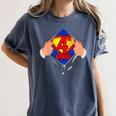 Teachers Are Superheroes 4th Grade Super Teacher Staff Men Women Women's Comfort Colors T-Shirt Denim