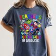 Teachers Are Superheroes Back To School Women's Comfort Colors T-Shirt Denim