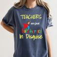 Teachers Are Superheroes First Day School T-Shirt Women's Comfort Colors T-Shirt Denim Teachers Are Superheroes First Day School T-Shirt Women's Comfort Colors T-Shirt Denim