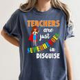 Teachers Are Superheroes Graduation School Teachers Women's Comfort Colors T-Shirt Denim Teachers Are Superheroes Graduation School Teachers Women's Comfort Colors T-Shirt Denim