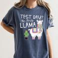 Teachers Testing Day Test Day No Prob Llama Teacher Women's Comfort Colors T-Shirt Denim Teachers Testing Day Test Day No Prob Llama Teacher Women's Comfort Colors T-Shirt Denim