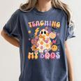 Teaching My Boos Ghost Halloween Costumes Teacher Men Women Women's Comfort Colors T-Shirt Denim Teaching My Boos Ghost Halloween Costumes Teacher Men Women Women's Comfort Colors T-Shirt Denim