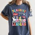 Teaching Future Leaders Groovy Teacher Back To School Women's Comfort Colors T-Shirt Denim Teaching Future Leaders Groovy Teacher Back To School Women's Comfort Colors T-Shirt Denim