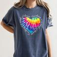 Teaching Is a Work Of Heart Tie Dye Hippie For Teacher For Men Women Girls Kids Women's Comfort Colors T-Shirt Denim