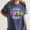 Team Fifth Grade Teacher Back To School 5th Grade Squad Kids Women's Comfort Colors T-Shirt Denim