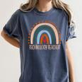 Technology Teacher Rainbow Appreciation Day Back To School For Men Women Women's Comfort Colors T-Shirt Denim