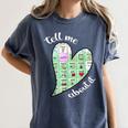Tell Me About It Speech Pathology Aac Sped Teacher Women's Comfort Colors T-Shirt Denim Tell Me About It Speech Pathology Aac Sped Teacher Women's Comfort Colors T-Shirt Denim