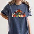 Test Day Teacher Shirt You Can Do Hard Things Women Kids Women's Comfort Colors T-Shirt Denim