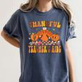 Thankful Teacher's Aide Thanksgiving Autumn Fall Women Men Women's Comfort Colors T-Shirt Denim