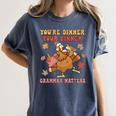 Thanksgiving Grammar Thankful English Teacher Fall Turkey Women's Comfort Colors T-Shirt Denim Thanksgiving Grammar Thankful English Teacher Fall Turkey Women's Comfort Colors T-Shirt Denim