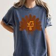 Thanksgiving Math Teacher Math Symbol Men Women Girls Kids Women's Comfort Colors T-Shirt Denim