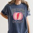 Tired Teachers Club Study Lover School Apparel Women's Comfort Colors T-Shirt Denim